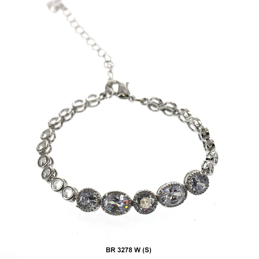 CZ Bracelet BR 3278 (S) W