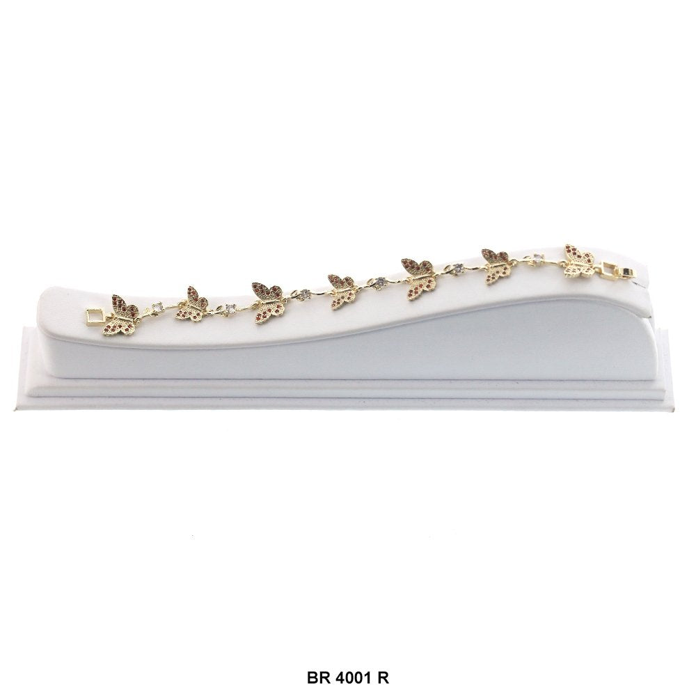 Butterfly CZ Stones Bracelet BR 4001 R