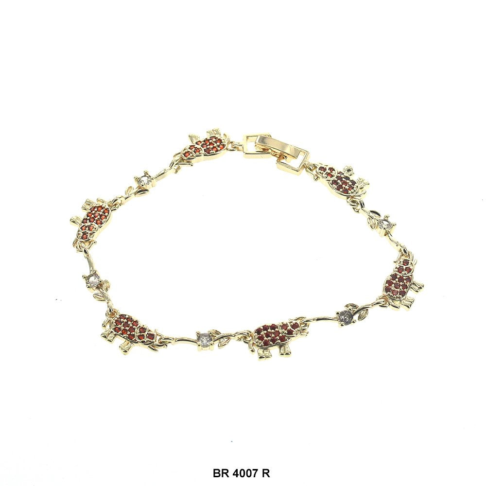 Pulsera Elefante CZ Piedras BR 4007 R