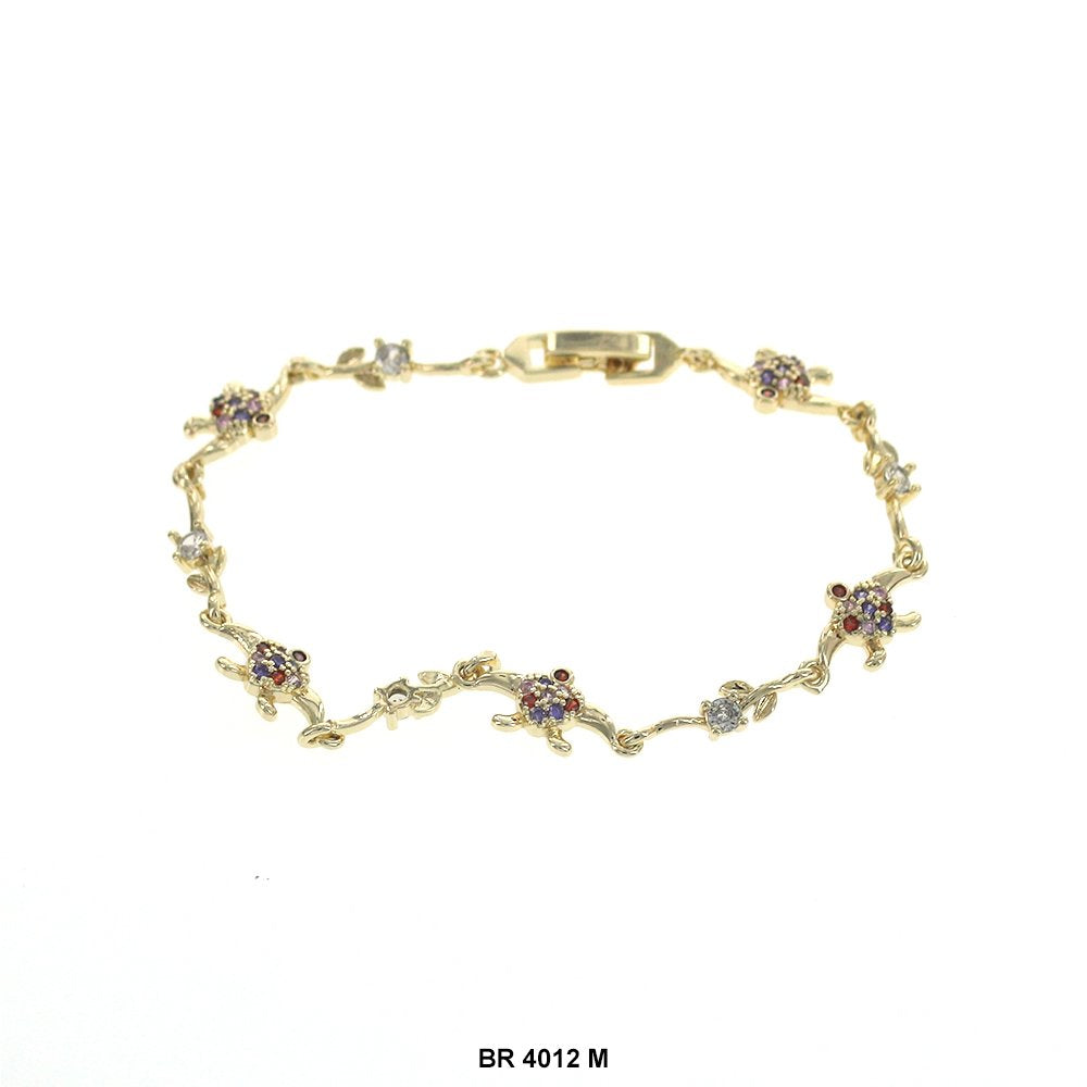 Turtle CZ Stones Bracelet BR 4012 M