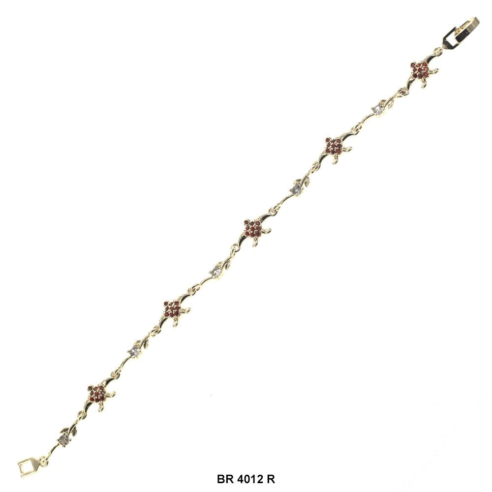 Turtle CZ Stones Bracelet BR 4012 R