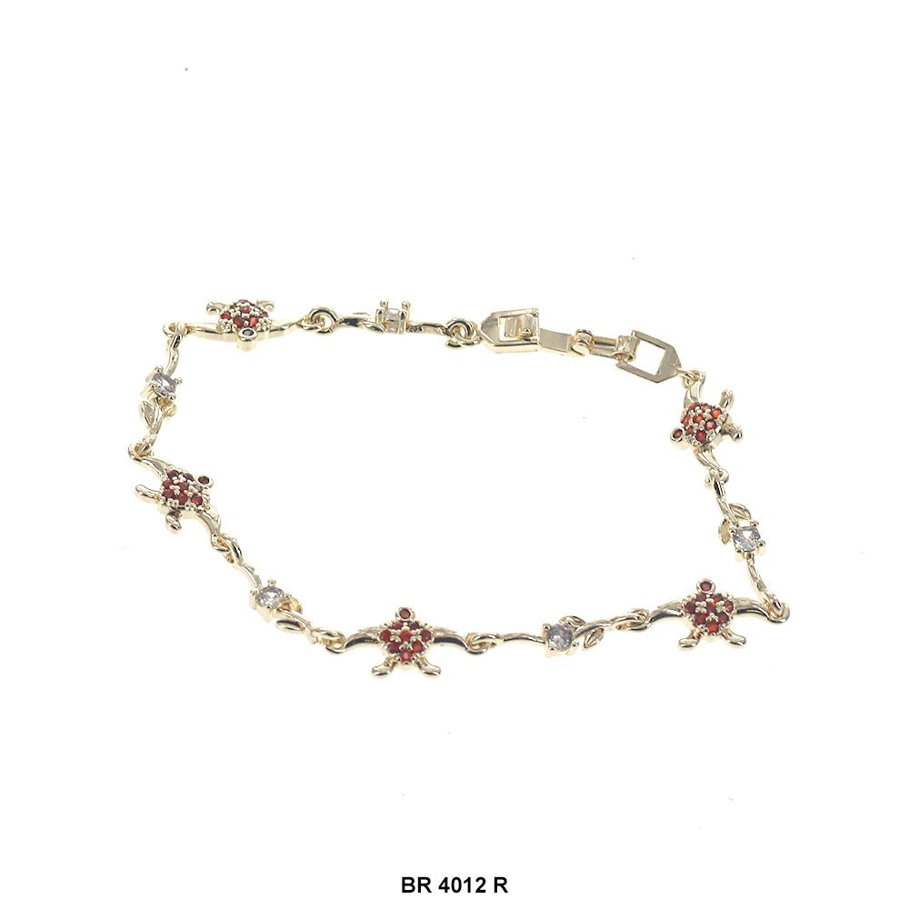 Turtle CZ Stones Bracelet BR 4012 R