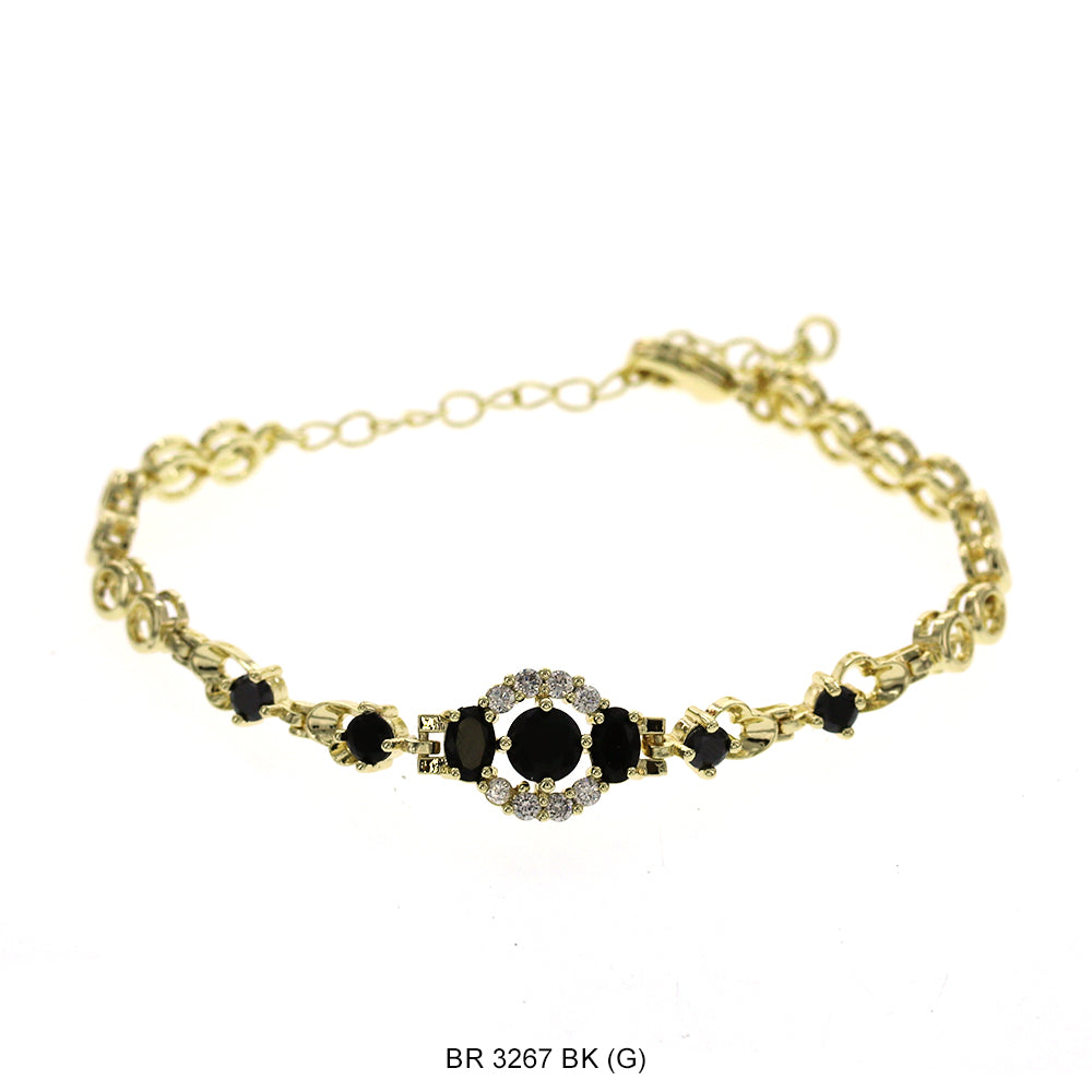 CZ Bracelet BR 3267 (G) BK