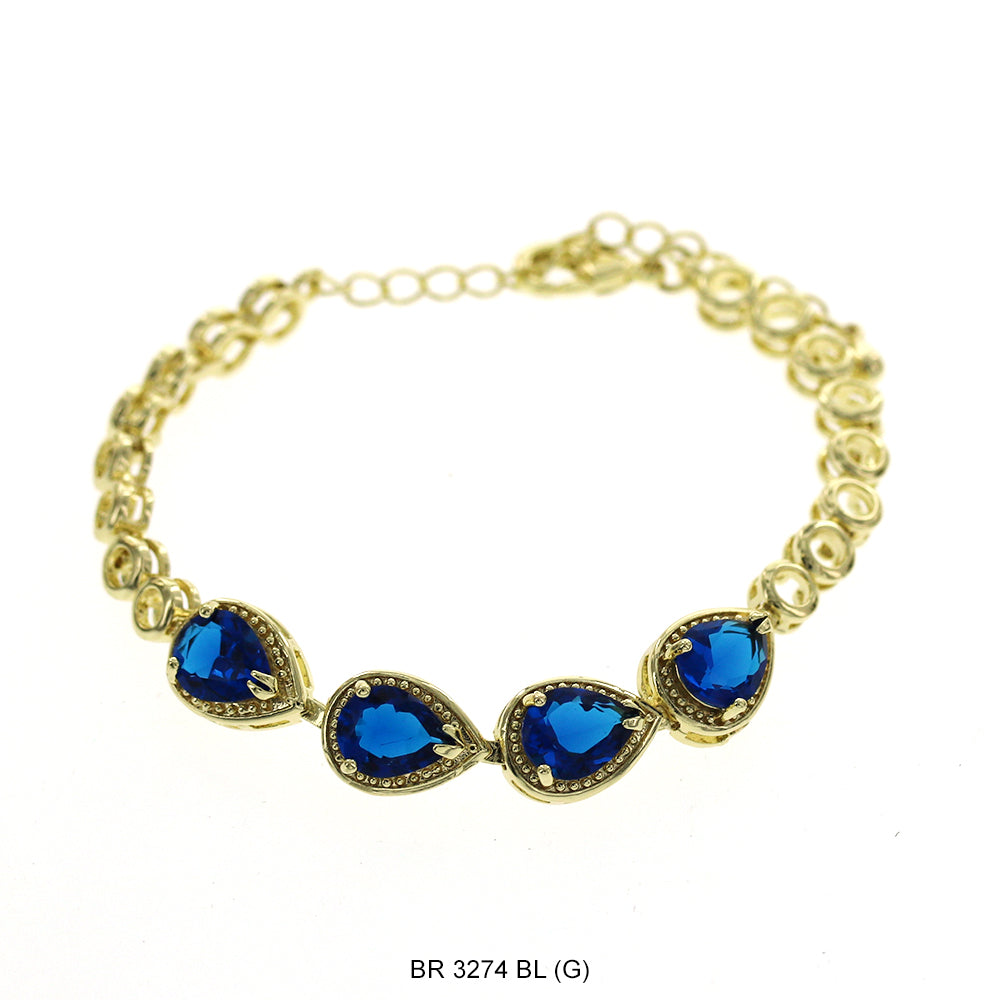 CZ Bracelet BR 3274 (G) BL