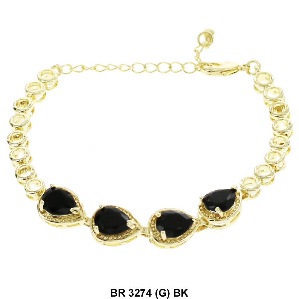 CZ Bracelet BR 3274 (G) BK