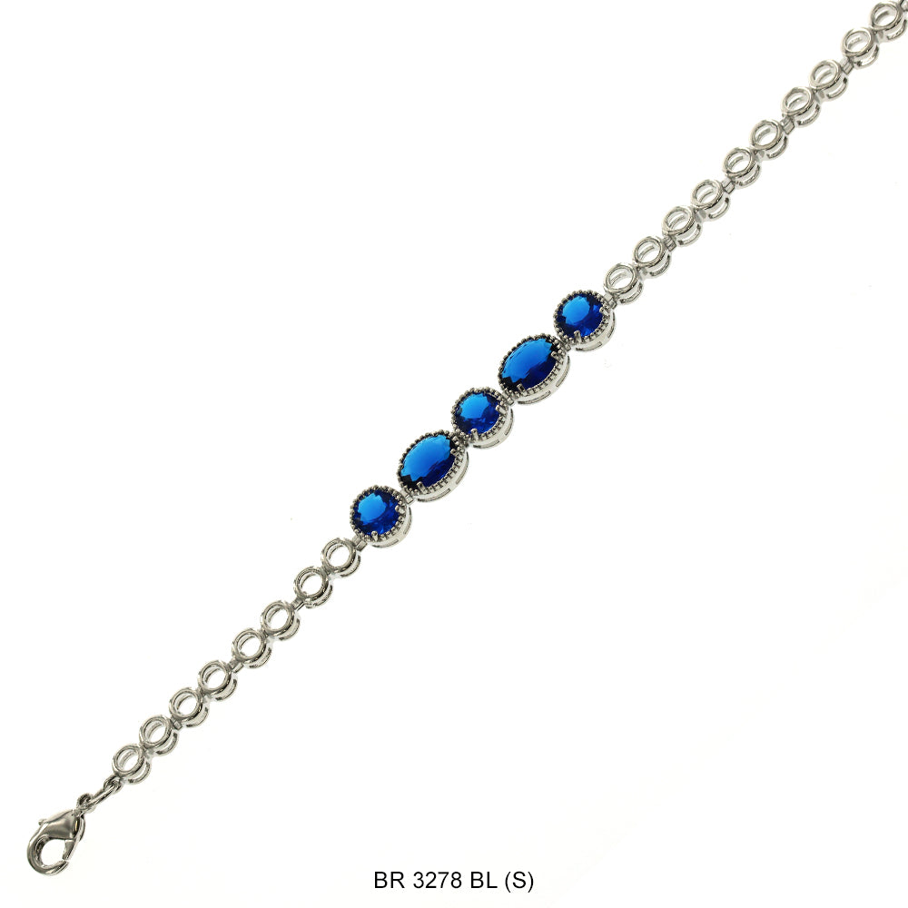 CZ Bracelet BR 3278 (S) BL