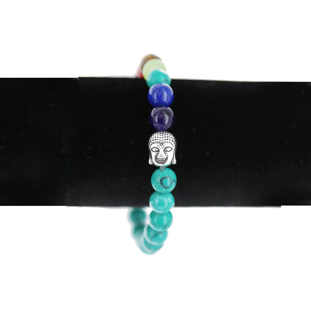 Pulsera Elástica Buda Piedra Natural 8 MM BRS 1043 AV