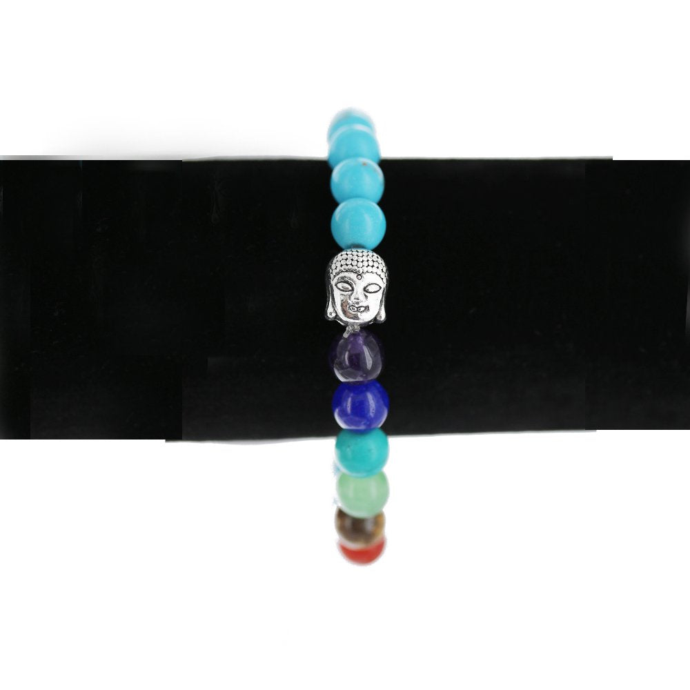 Pulsera Elástica Buda Piedra Natural 8 MM BRS 1043 BJ