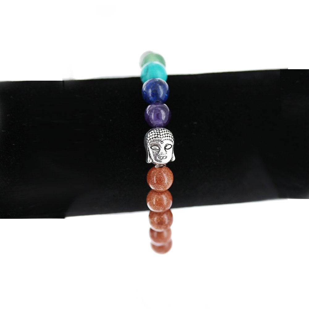 Pulsera Buda Elástica Piedra Natural 8 MM BRS 1043 BR