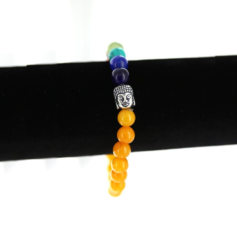 Pulsera Buda Elástica Piedra Natural 8 MM BRS 1043 HC