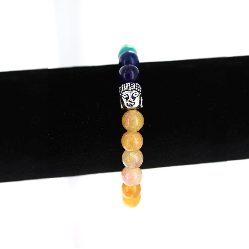 Pulsera Elástica Buda Piedra Natural 8 MM BRS 1043 OC