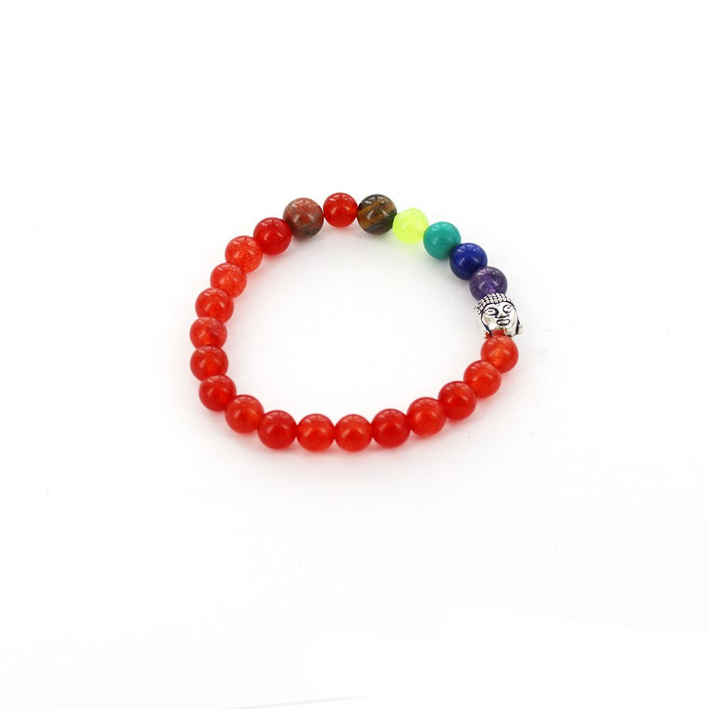 Pulsera Buda Elástica Piedra Natural 8 MM BRS 1043 RA