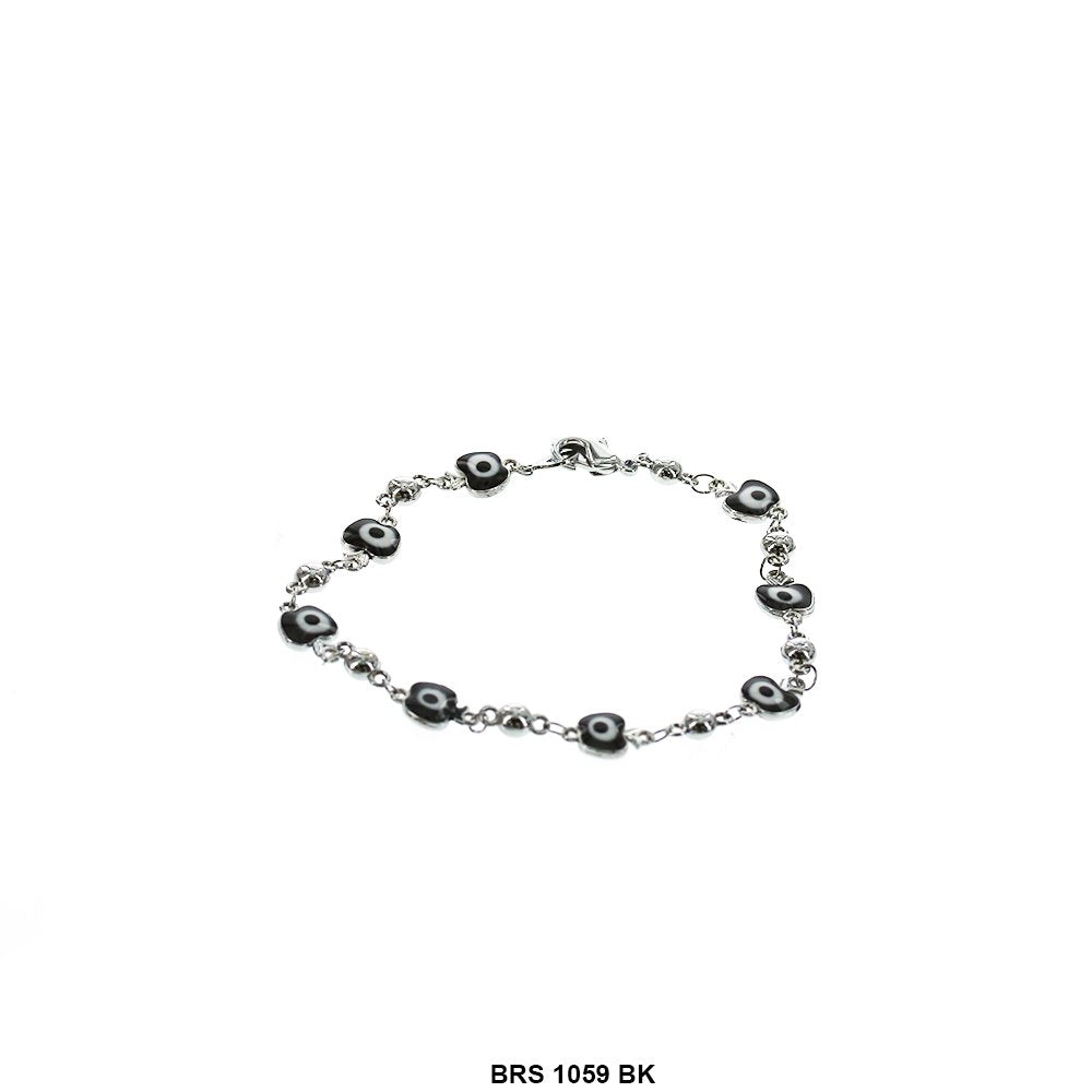 Apple Evil Eye Bracelet BRS 1059 BK S