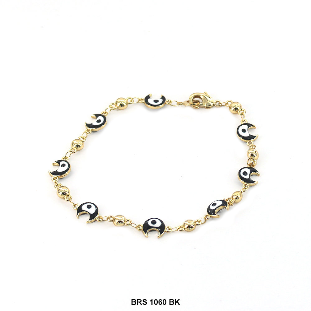 Moon Evil Eye Bracelet BRS 1060 BK