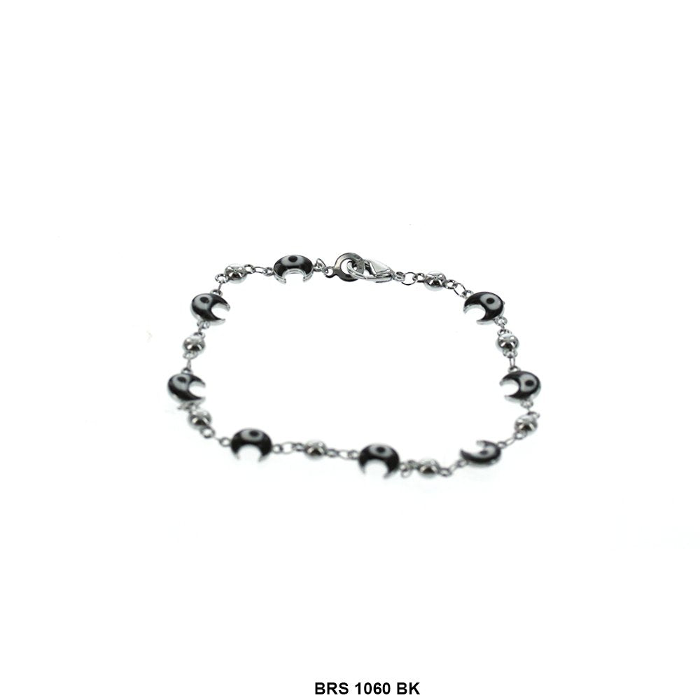 Moon Evil Eye Bracelet BRS 1060 BK S