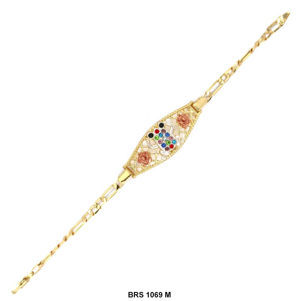 Pulsera Rana Con Flores Multi BRS 1069 M