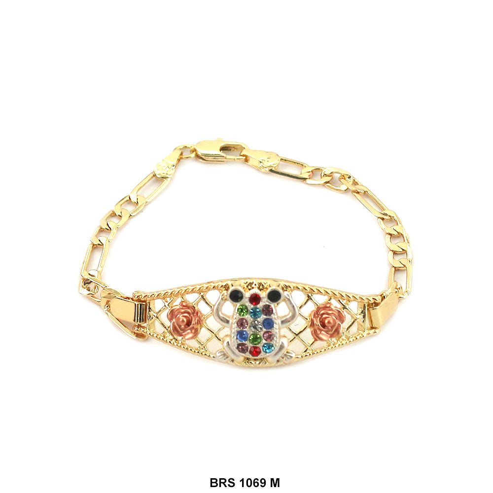 Pulsera Rana Con Flores Multi BRS 1069 M