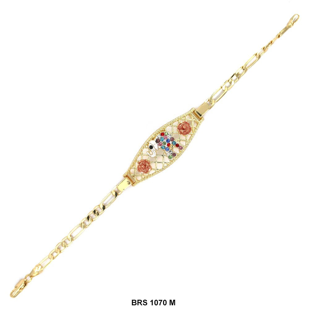 Pulsera Elefante Con Flores Multi BRS 1070 M