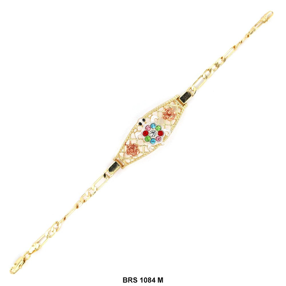 Pulsera Tortuga Con Flores Multi BRS 1084 M