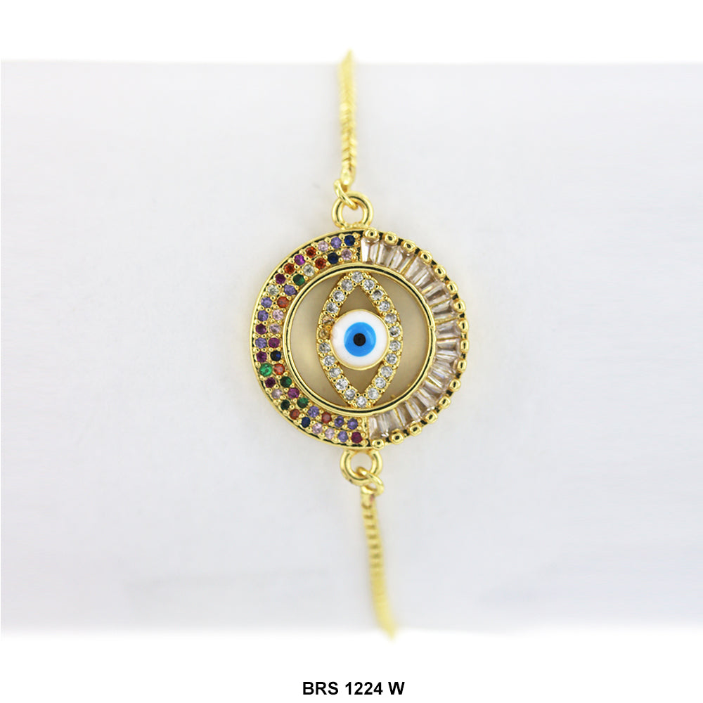 Pulsera Ajustable Evil Eye BRS 1224 W