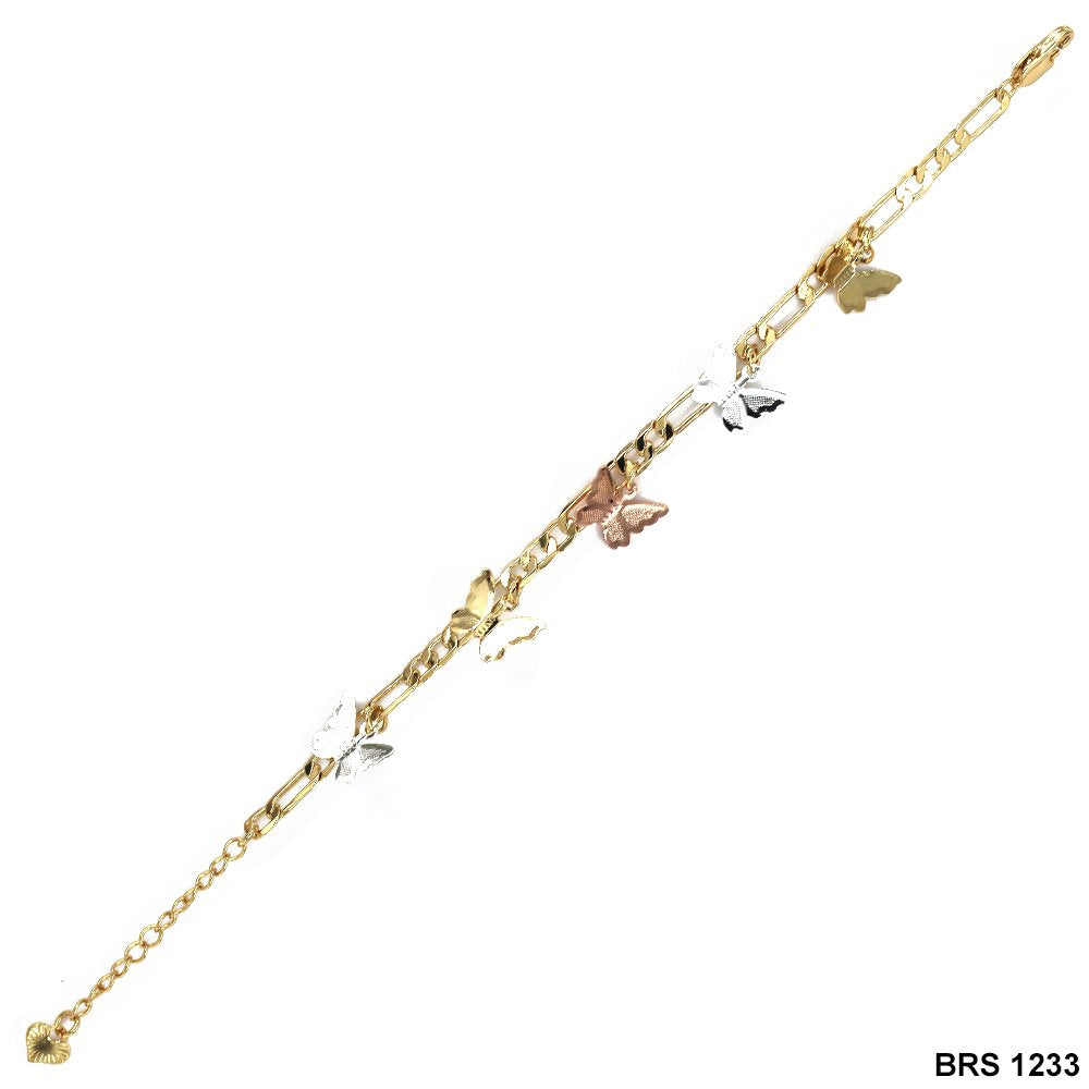 Pulsera Figaro Mariposa BRS 1233