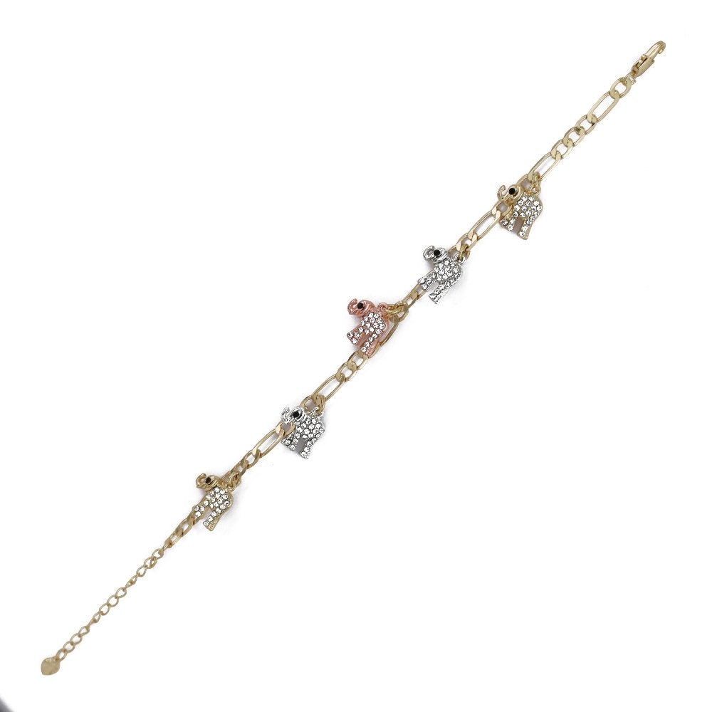 Elephant Figaro Bracelet BRS 1234