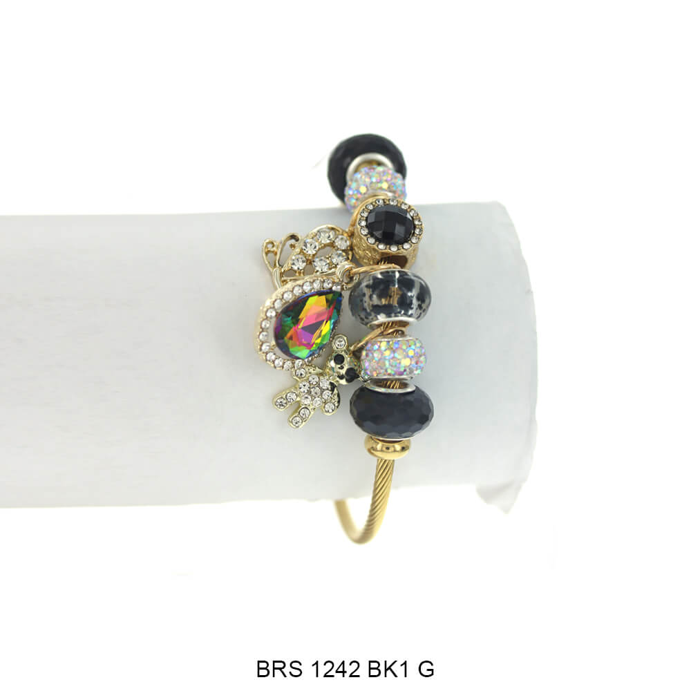 Dijes colgantes Pulsera que se puede abrir BRS 1242 G BK1