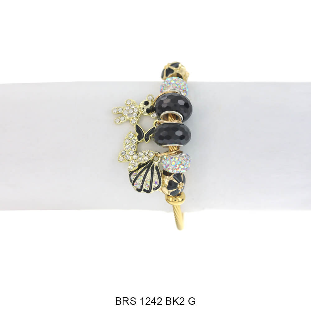 Dijes colgantes Pulsera que se puede abrir BRS 1242 G BK2