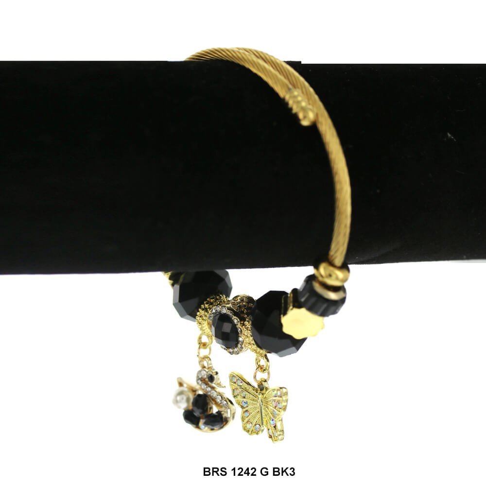 Dijes colgantes Pulsera que se puede abrir BRS 1242 G BK3