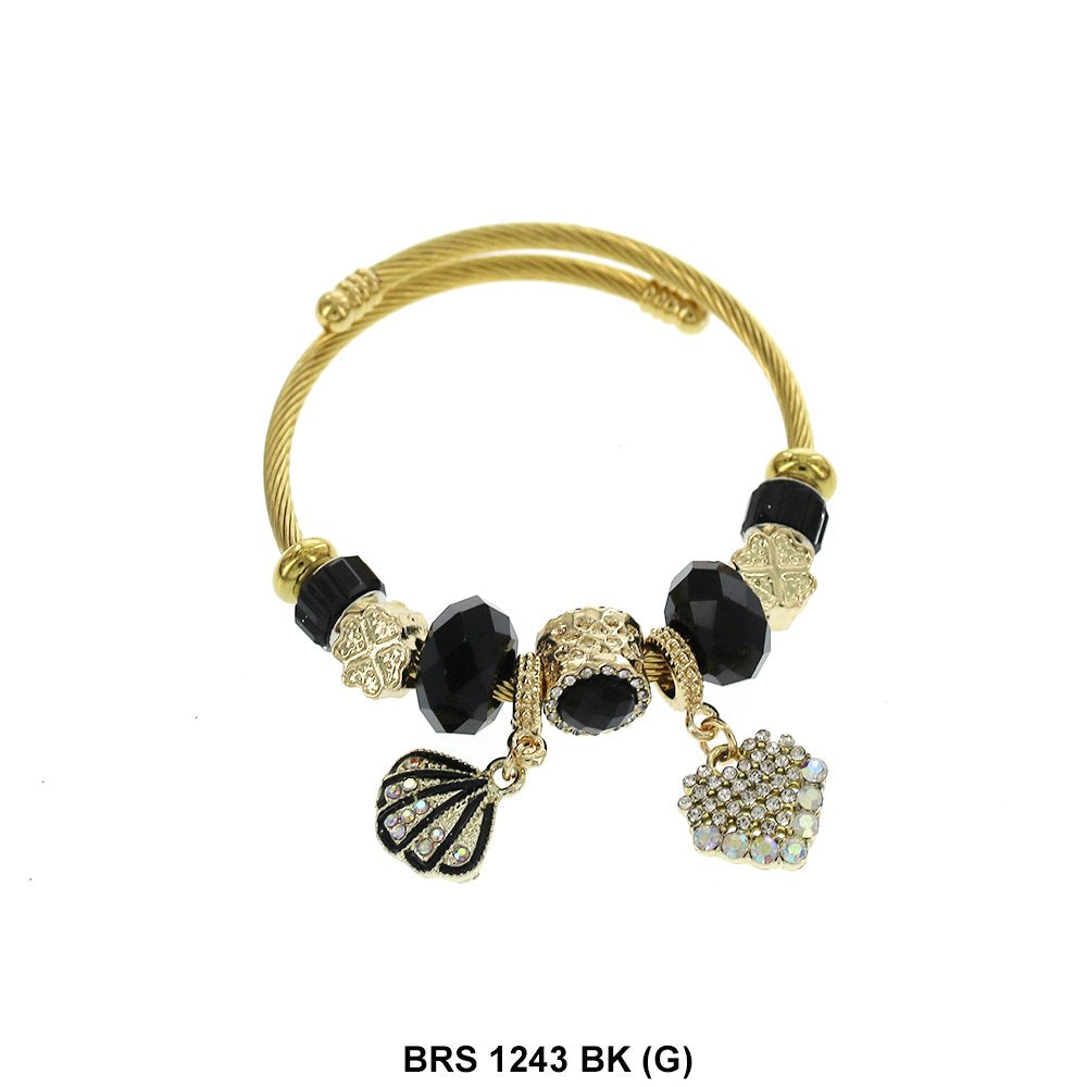 Charms colgantes Pulsera que se puede abrir BRS 1243 G BK