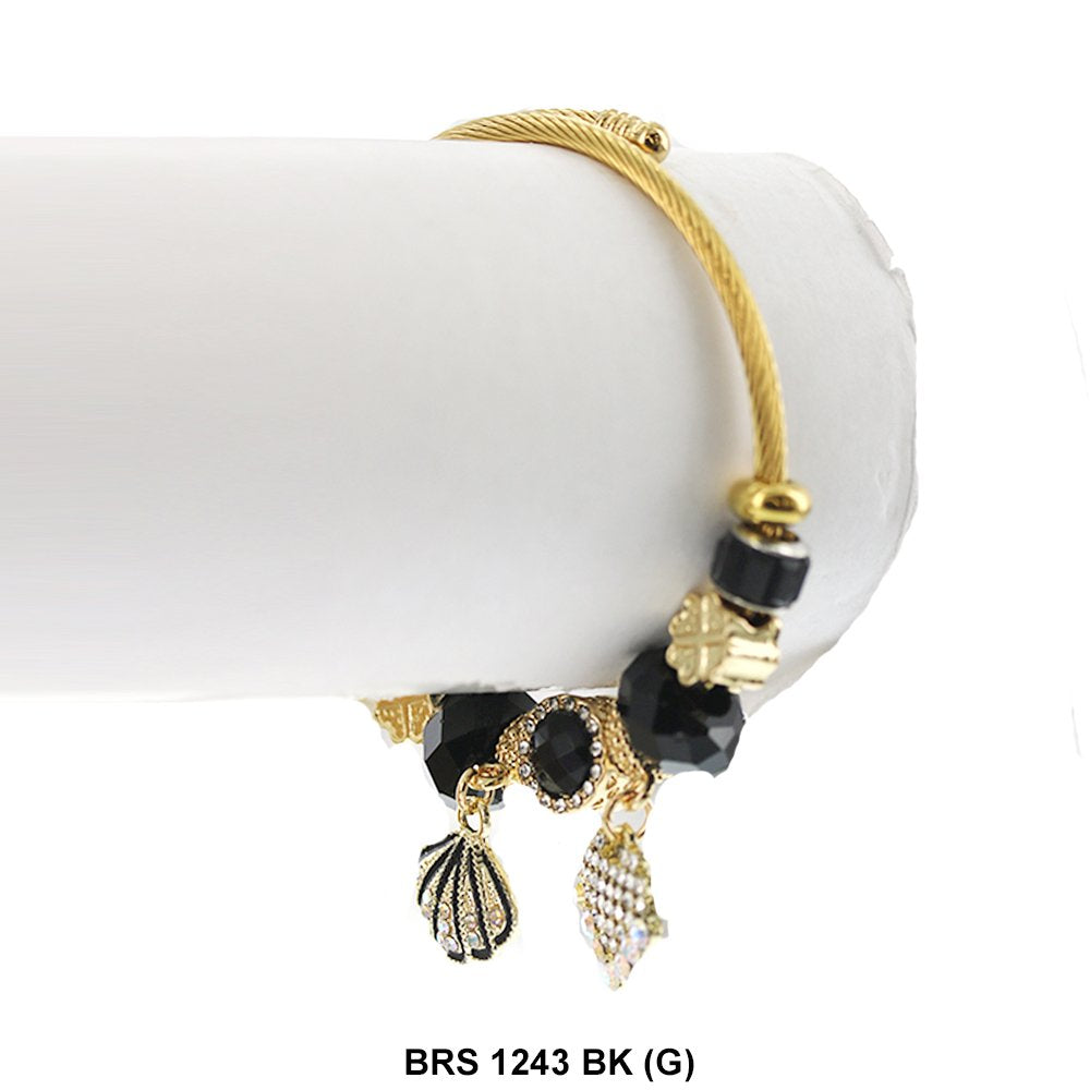 Charms colgantes Pulsera que se puede abrir BRS 1243 G BK