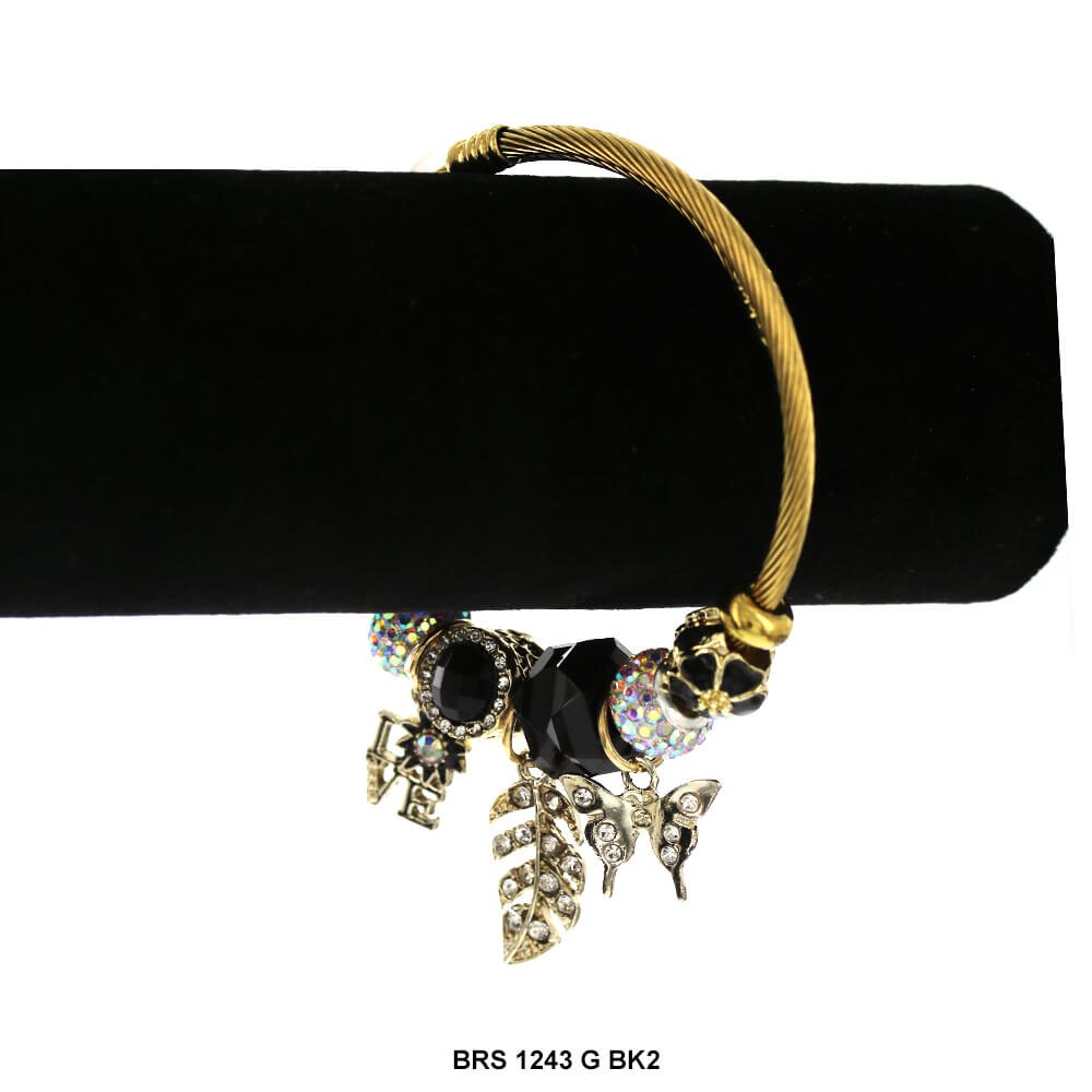 Dijes colgantes Pulsera que se puede abrir BRS 1243 G BK2