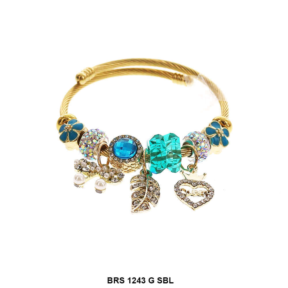 Dijes colgantes Pulsera que se puede abrir BRS 1243 G SBL