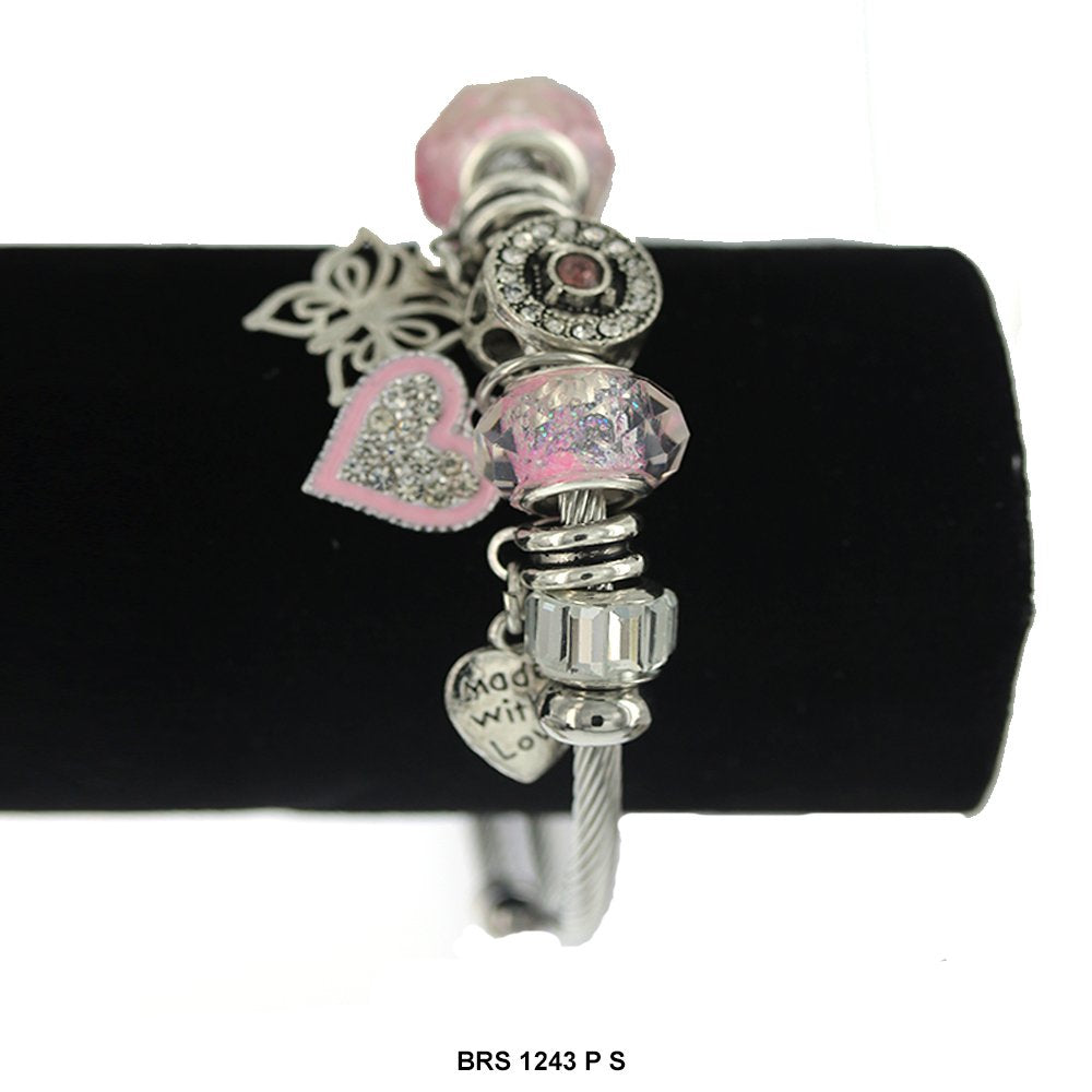 Hanging Charms Openable Bracelet BRS 1243 S P