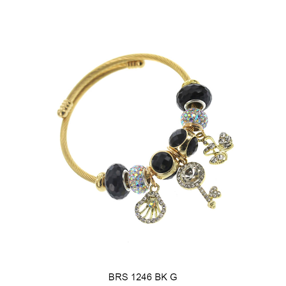 Charms colgantes Pulsera que se puede abrir BRS 1246 G BK