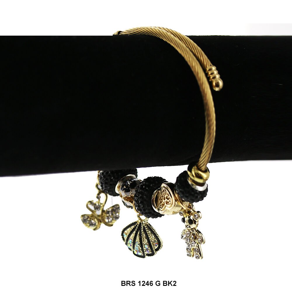 Dijes colgantes Pulsera que se puede abrir BRS 1246 G BK2