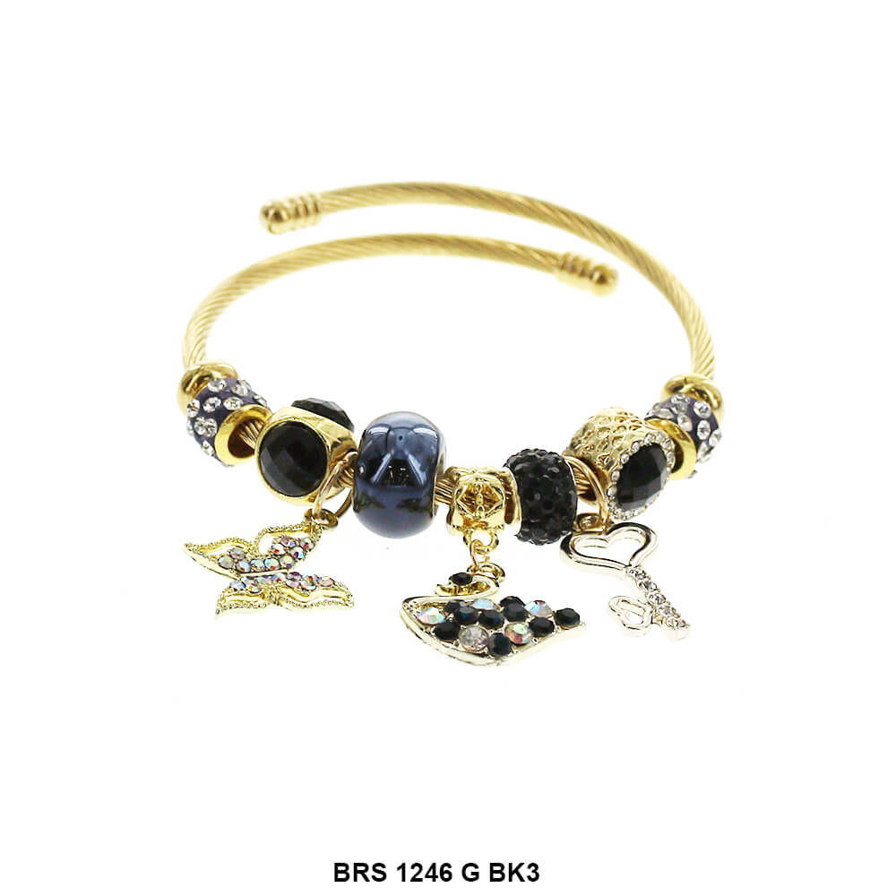 Dijes colgantes Pulsera que se puede abrir BRS 1246 G BK3