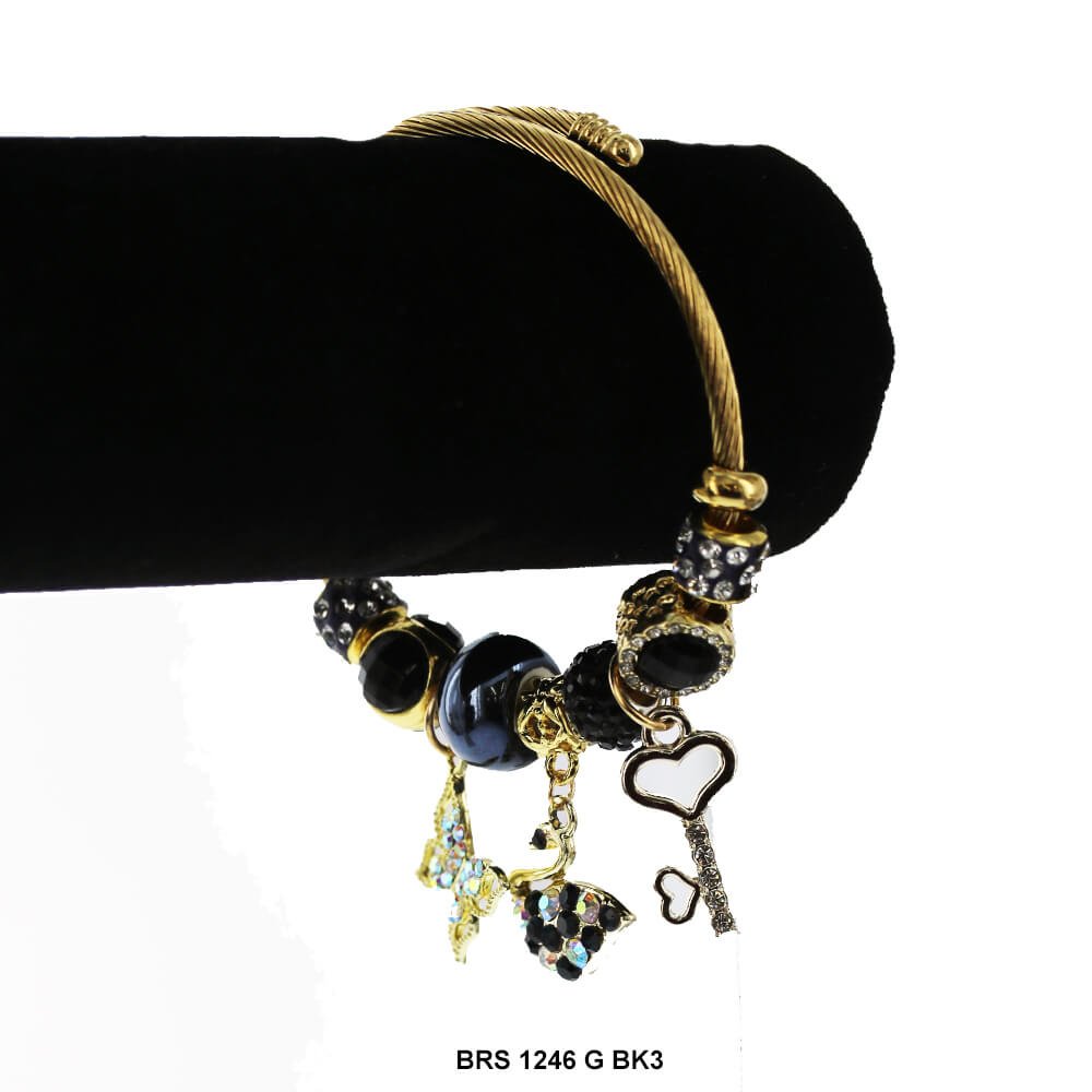 Dijes colgantes Pulsera que se puede abrir BRS 1246 G BK3