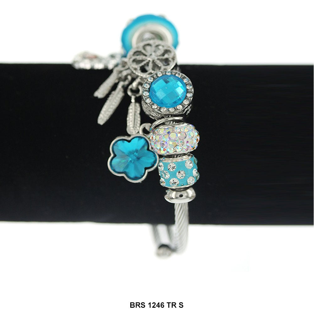 Hanging Charms Openable Bracelet BRS 1246 S TR