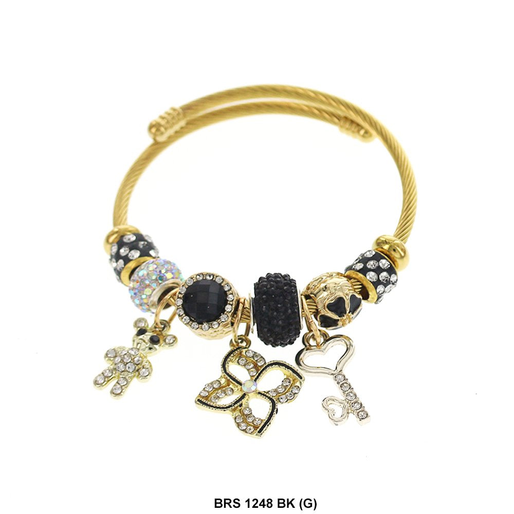 Charms colgantes Pulsera que se puede abrir BRS 1248 G BK