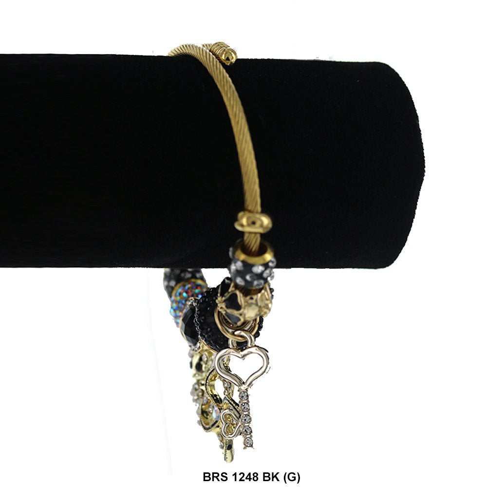 Charms colgantes Pulsera que se puede abrir BRS 1248 G BK