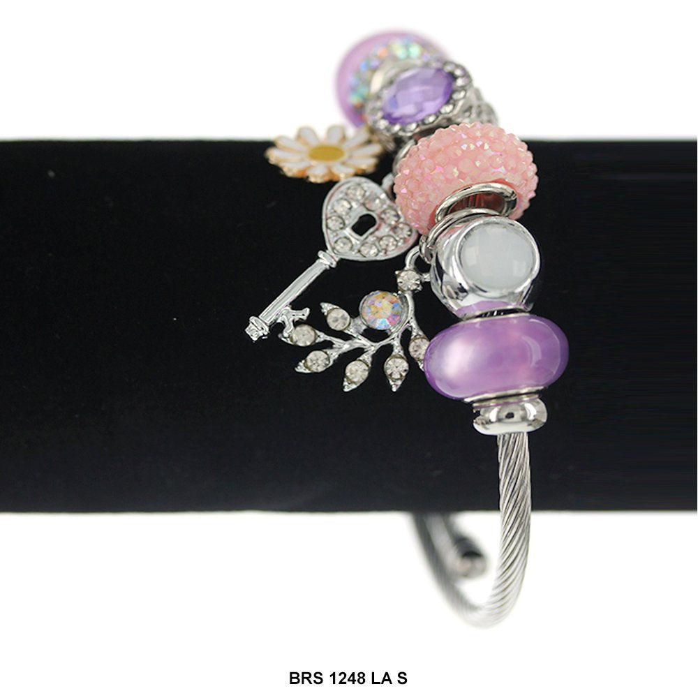 Hanging Charms Openable Bracelet BRS 1248 S LA