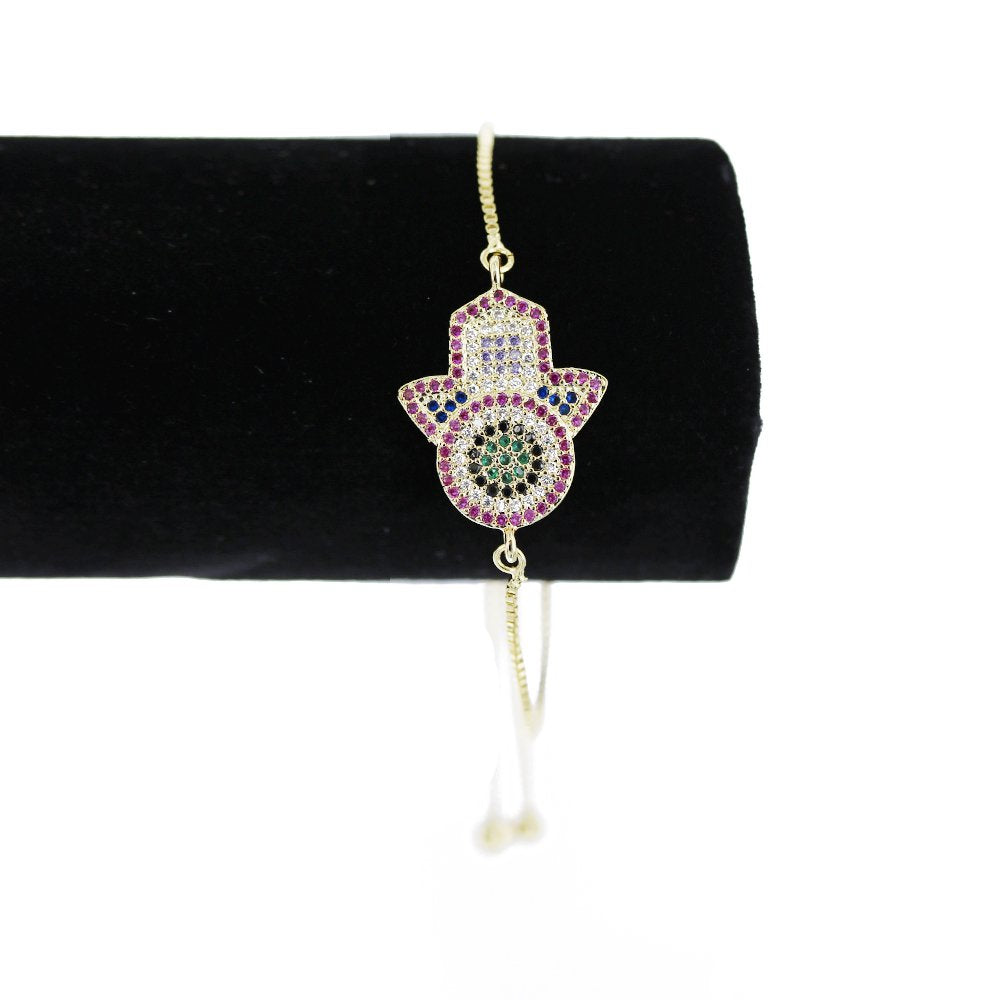 Pulsera Ajustable Mano Hamsa BRS 1291