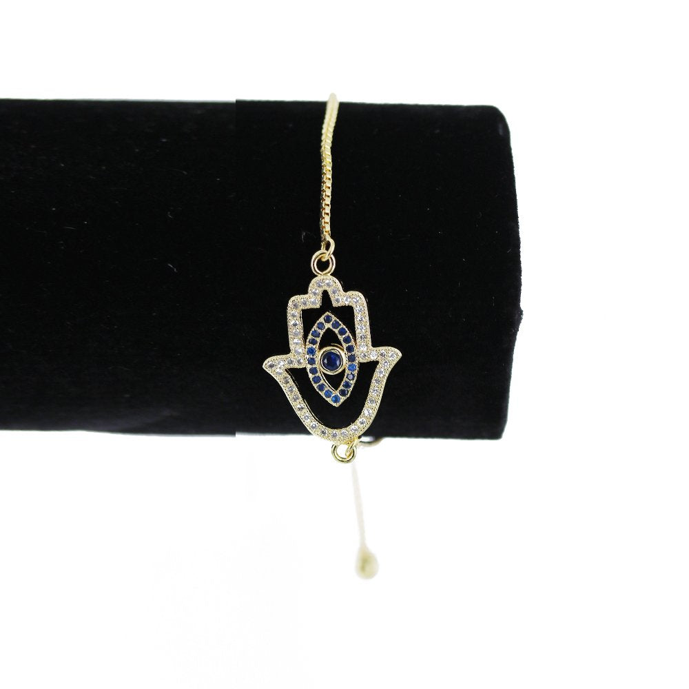 Hamsa Hand Adjustable Bracelet BRS 1294