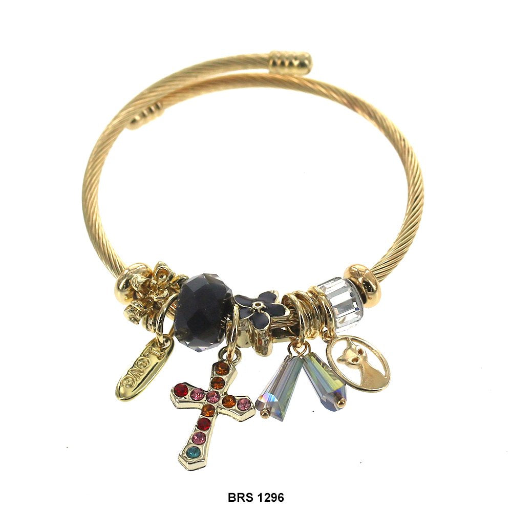 Pulsera Cruz Charm BRS 1296