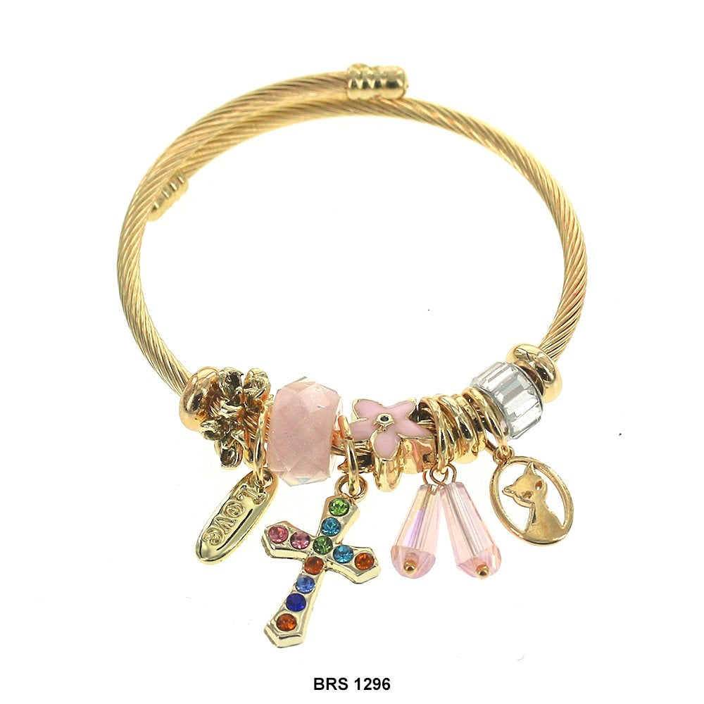 Pulsera Cruz Charm BRS 1296