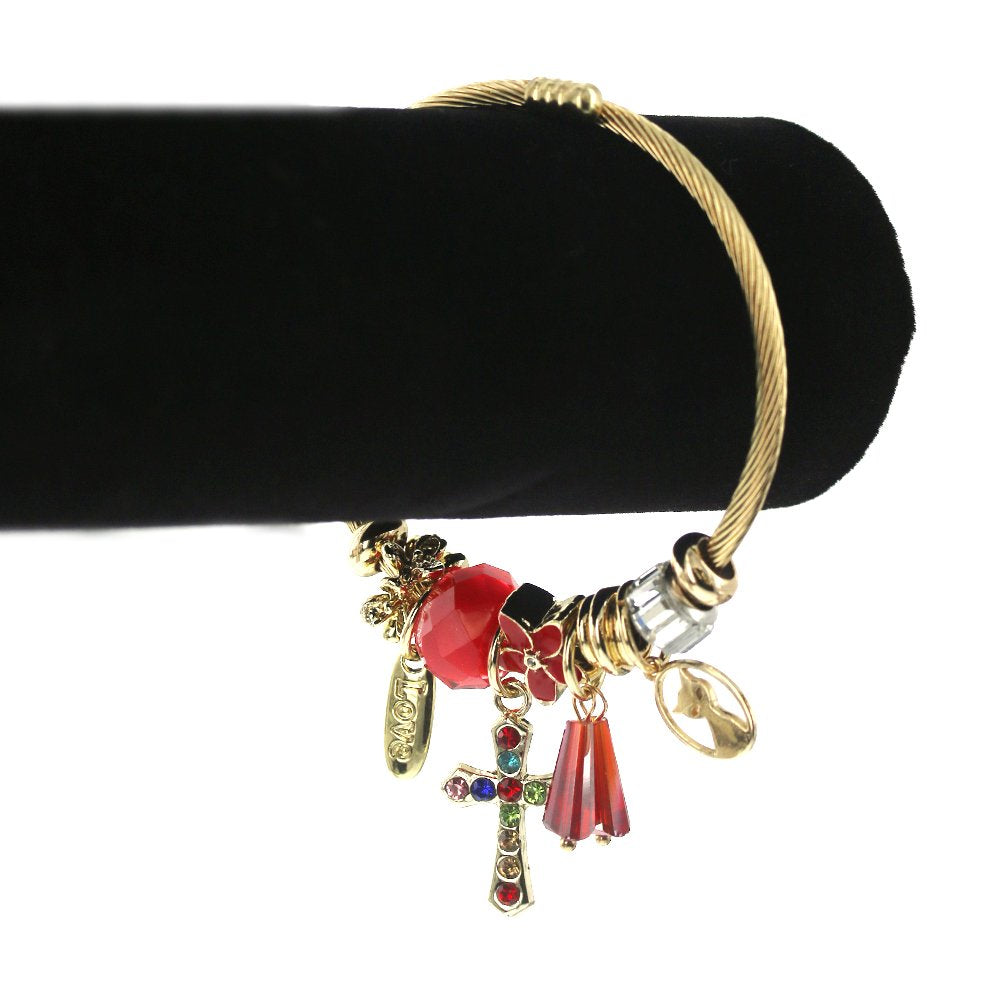 Pulsera Cruz Charm BRS 1296