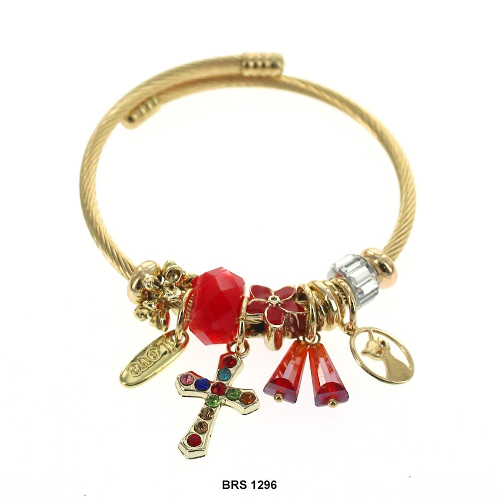 Pulsera Cruz Charm BRS 1296