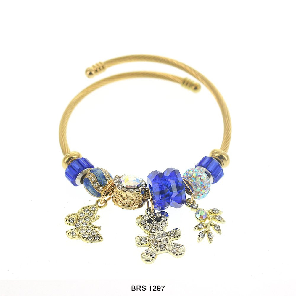 Pulsera con dije de oso de peluche BRS 1297