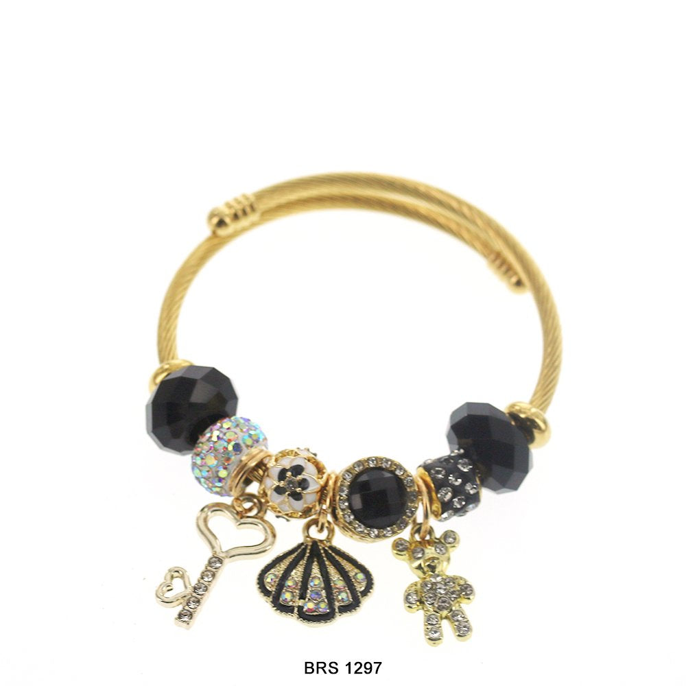 Pulsera con dije de oso de peluche BRS 1297